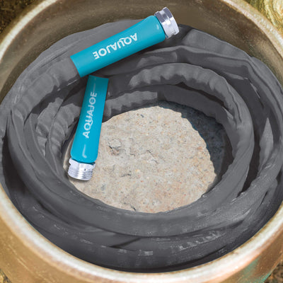Restored Scratch and Dent Aqua Joe AJFJH75-PRO Fiberjacket Garden Hose w/Metal Fittings, 600 Max PSI Rating (Refurbished)