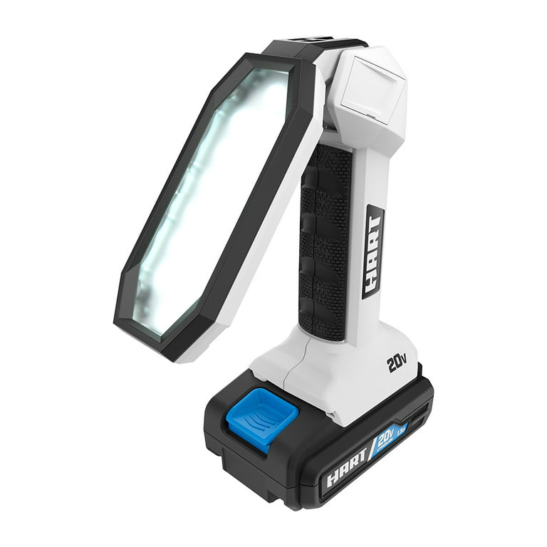 Restored HART 20-Volt LED Folding Project Light Kit (1) 20-Volt 1.5Ah Lithium-ion Battery (Refurbished)