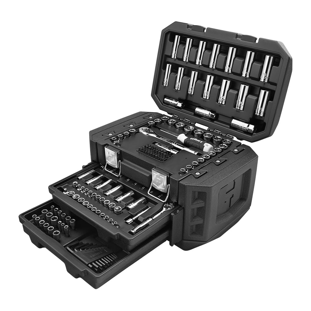 Restored HART Multiple Drive 160-Piece Mechanics Tool Set, Chrome Finish (Refurbished)