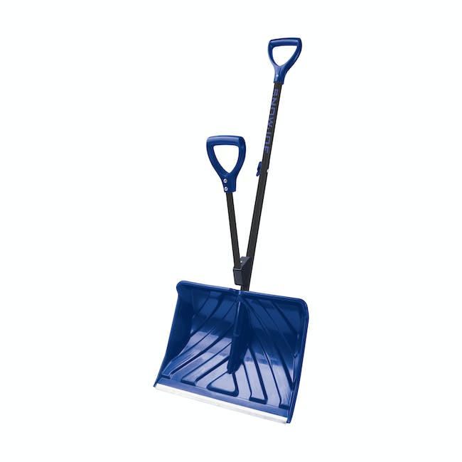 Snow Joe SJ-SHLV20 Shovelution Back Saving Snow Shovel | Poly Blade | 20-in | Blue [Open Box]