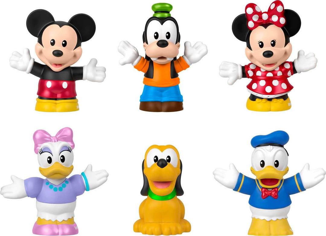 Fisher-Price Little People Toddler Toys Disney 100 Mickey & Friends Figure Pack with 6 Characters for Ages 18+ Months