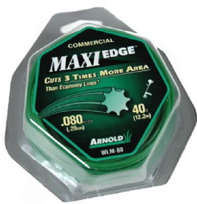 Arnold Maxi-Edge .08-Inch x 40-Foot Residential Grade String Trimmer Line