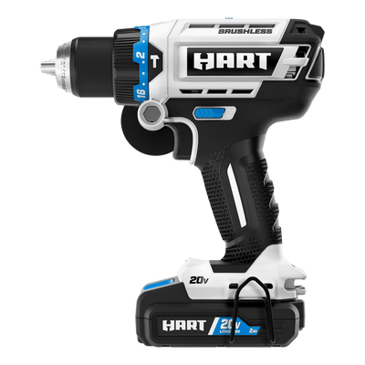 (Restored) HART 20-Volt Brushless 1/2 Inch Hammer Drill Kit (Refurbished)