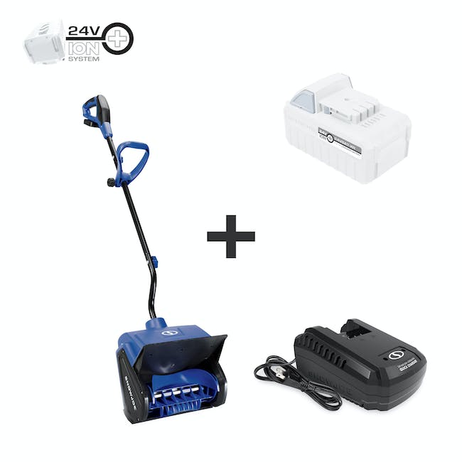 Restored Scratch and Dent Snow Joe 24V-SS13-XR | 24-Volt* IONMAX Cordless Snow Shovel Kit | 13-Inch | W/ 5.0-Ah Battery and Charger (Refurbished)