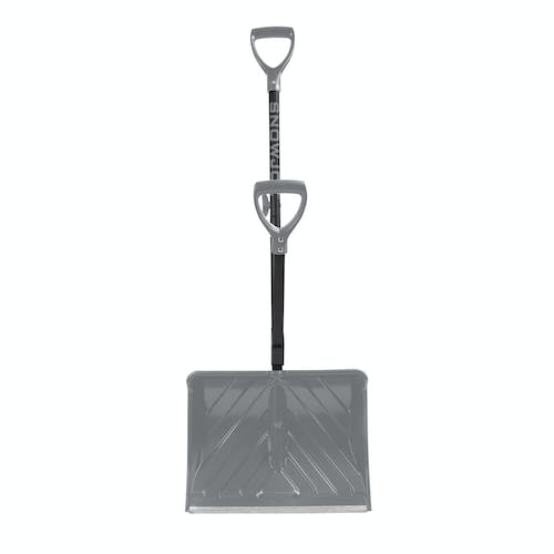 Snow Joe SJ-SHLV20 Shovelution Back Saving Snow Shovel | Poly Blade | 20-in | Grey [Open Box]