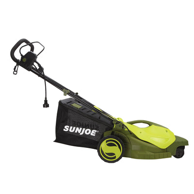 Sun Joe MJ404E-360 16-Inch 12-Amp 360-Degree Turning Radius Electric Lawn Mower [Remanufactured]