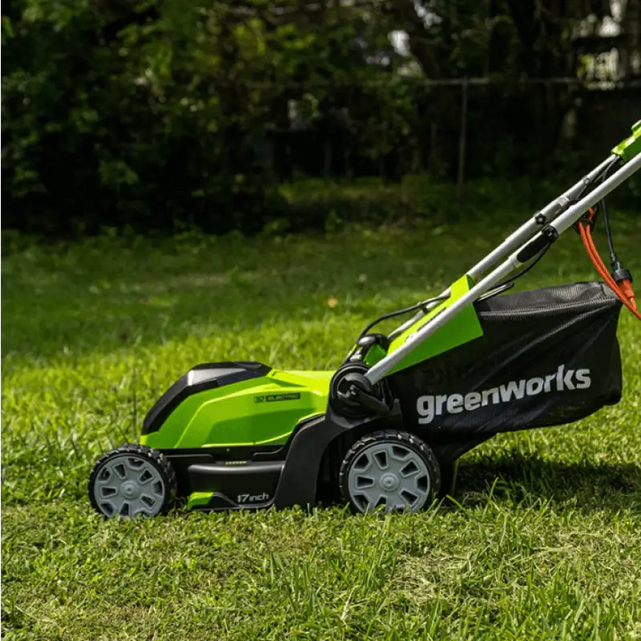 Restored Greenworks 10 Amp 17-inch Corded Electric Lawn Mower (Refurbished)