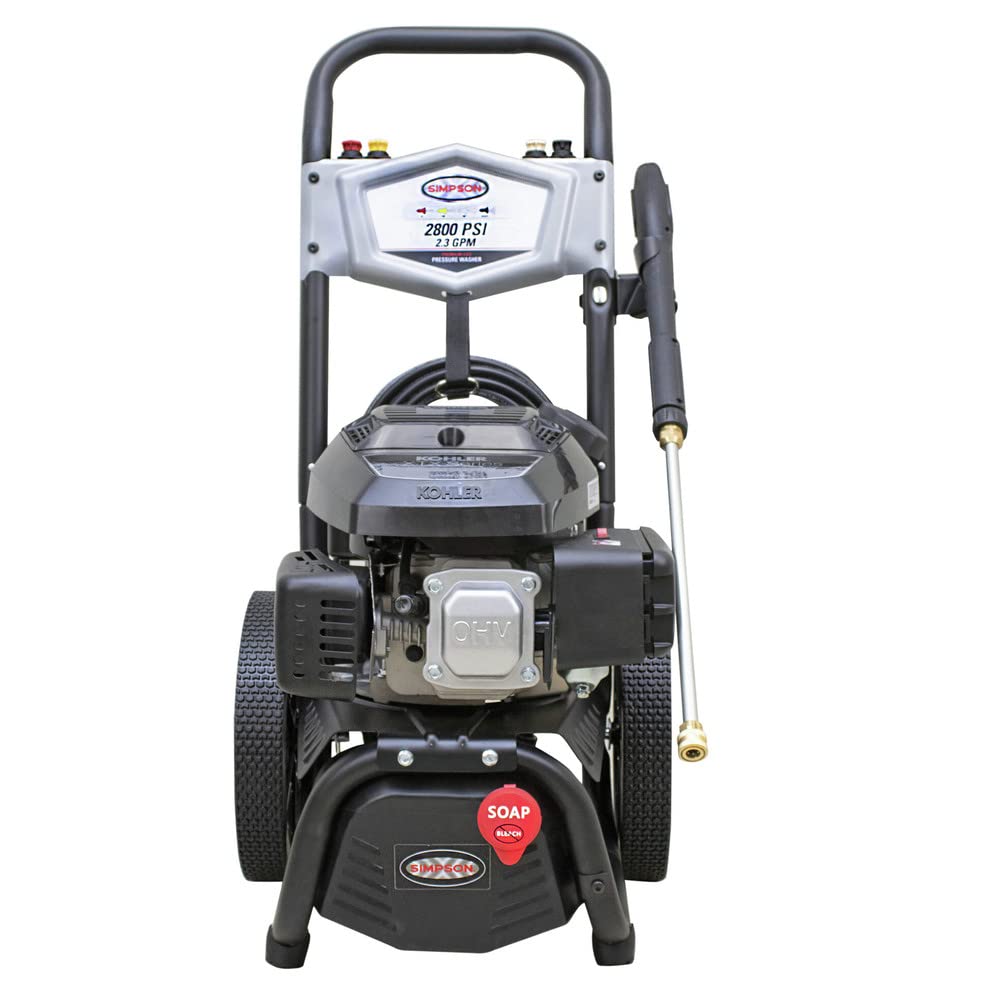 Simpson MS61114-S MegaShot Series 2800 PSI Kohler Engine 2.3 GPM Axial Cam Pump Cold Water Premium Residential Gas Pressure Washer [Local Pickup Only]