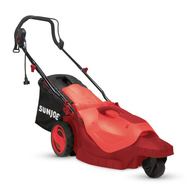 Sun Joe MJ404E-360 16-Inch 12-Amp 360-Degree Turning Radius Electric Lawn Mower [Remanufactured]