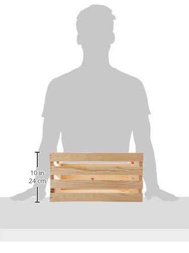 Houseworks 67140 18" Lx12.5 Wx9.5 H Large Crates & Pallet Wood Crate
