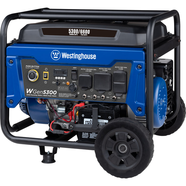 Restored Scratch and Dent Westinghouse WGen 5300-Watt Gasoline Portable Generator (Refurbished)