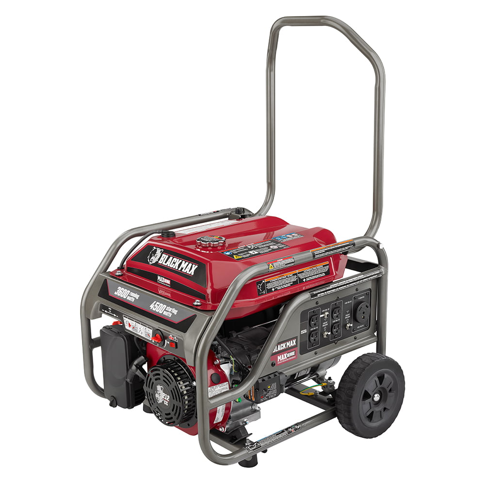 Restored Black Max Portable 3600 Watt Generator with Auto Shutdown, Carb-Compliant (Refurbished)