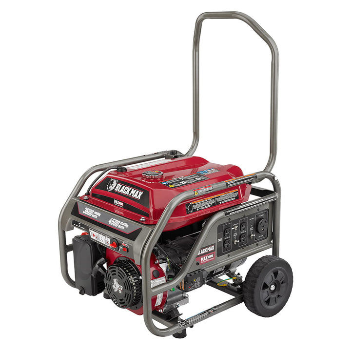 Restored Black Max Portable 3600 Watt Generator with Auto Shutdown, Carb-Compliant (Refurbished)