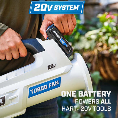 (Restored) HART 20-Volt Cordless 250 CFM Axial Blower (1) 2.0 Lithium Ion Battery HGBL041VNM (Refurbished)