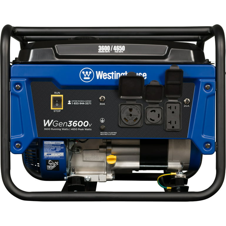 Restored Scratch and Dent Westinghouse WGen3600v Portable Generator (Refurbished)