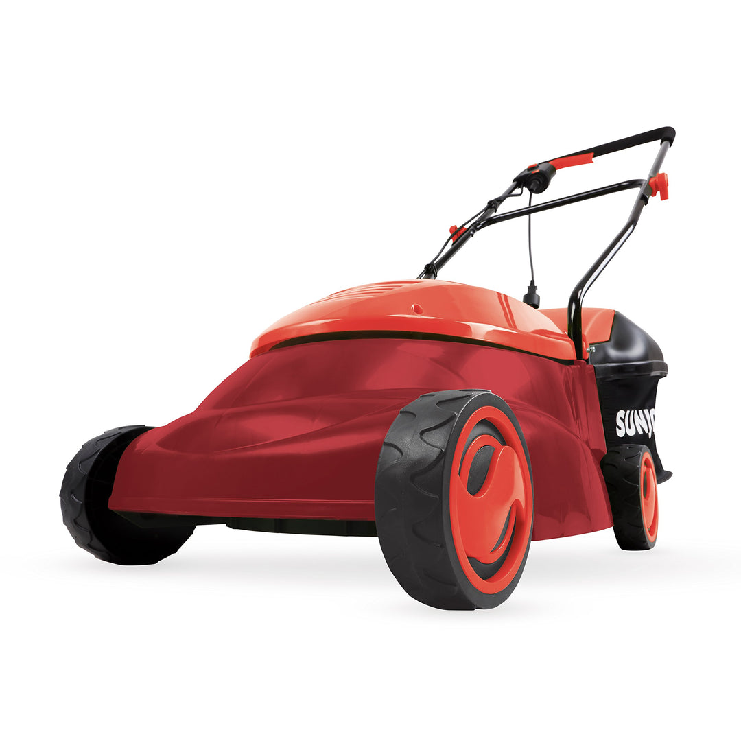 Sun Joe MJ401E-PRO-RED 14 inch 13 Amp Electric Lawn Mower w/Side Discharge Chute, Red [Remanufactured]