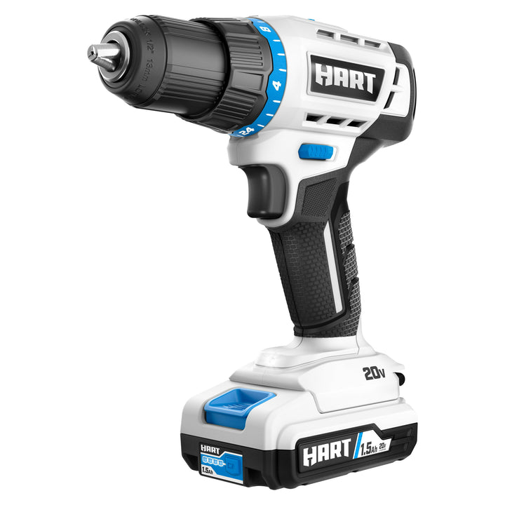 Restored HART 20-Volt Cordless 1/2-inch Drill/Driver Kit, (1) 1.5Ah Lithium-Ion Battery, Gen 2 (Refurbished)