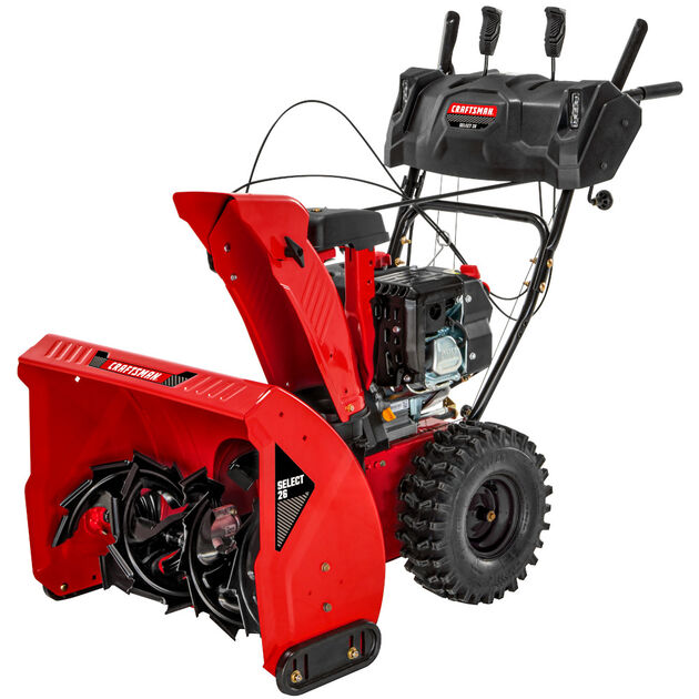 CRAFTSMAN  Select 26-in 243-cc Two-stage Self-propelled Gas Snow Blower with Push-button Electric Start; Headlight(s