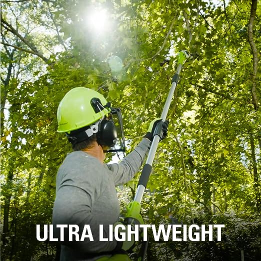 Restored Greenworks 40V 8" Cordless Polesaw / Great For Pruning and Trimming Branches / 11 FT Reach (Refurbished)