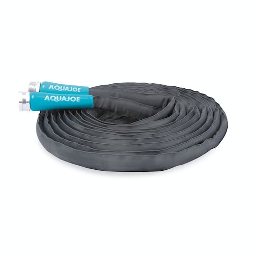 Restored Aqua Joe AJFJH25-PRO Ultra Flexible Kink Free Fiberjacket Garden Hose | 25-Foot | Metal Fittings (Refurbished)