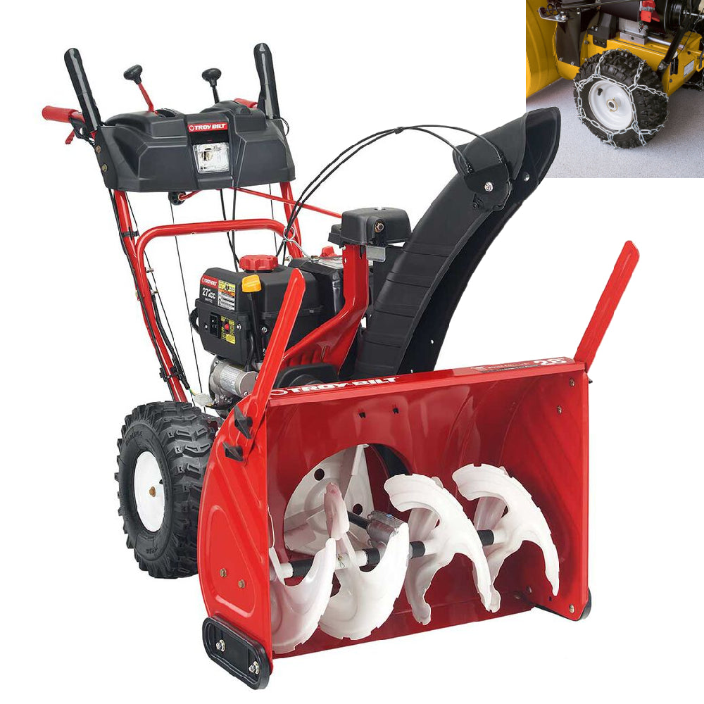 Troy-Bilt 28-in. 272cc 2-Stage Gas Snow Blower with Snow Tire Chains | 31AH5FP4563 | [Restored]
