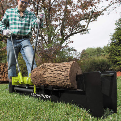 Restored Sun Joe LJ10M 10-Ton Hydraulic Log Splitter, Green (Refurbished)