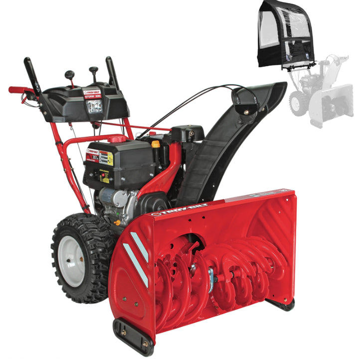 Troy-Bilt Storm 3090 30-in 357-cc Two-Stage Self-Propelled Gas Snow Blower with Snow Blower Cab