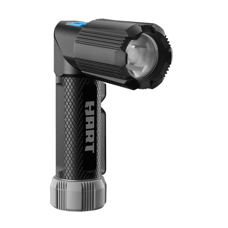 Restored HART Rechargeable LED Pivoting Flashlight, 500 Lumens, Magnetic Base (Refurbished)