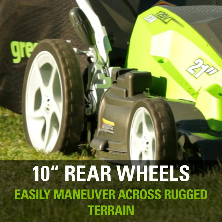 Restored Greenworks 13 Amp 21" Corded Lawn Mower (Refurbished)