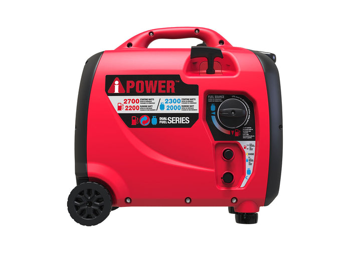 Restored Scratch and Dent A-iPower SUA2700iD, 2700 Peak Watts, Dual Fuel Inverter Generator (Refurbished)