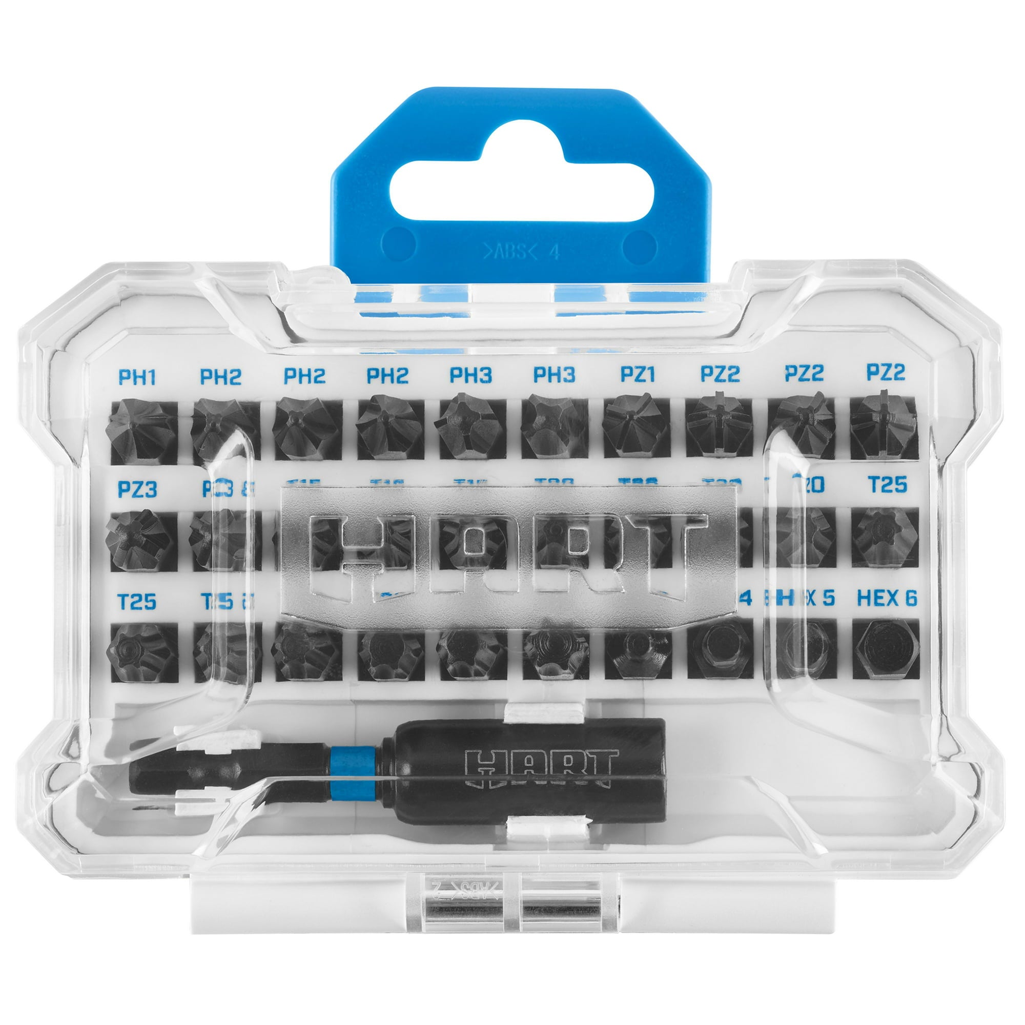 Restored HART 31-Piece Impact Driver Bit Set with Protective Storage C ...