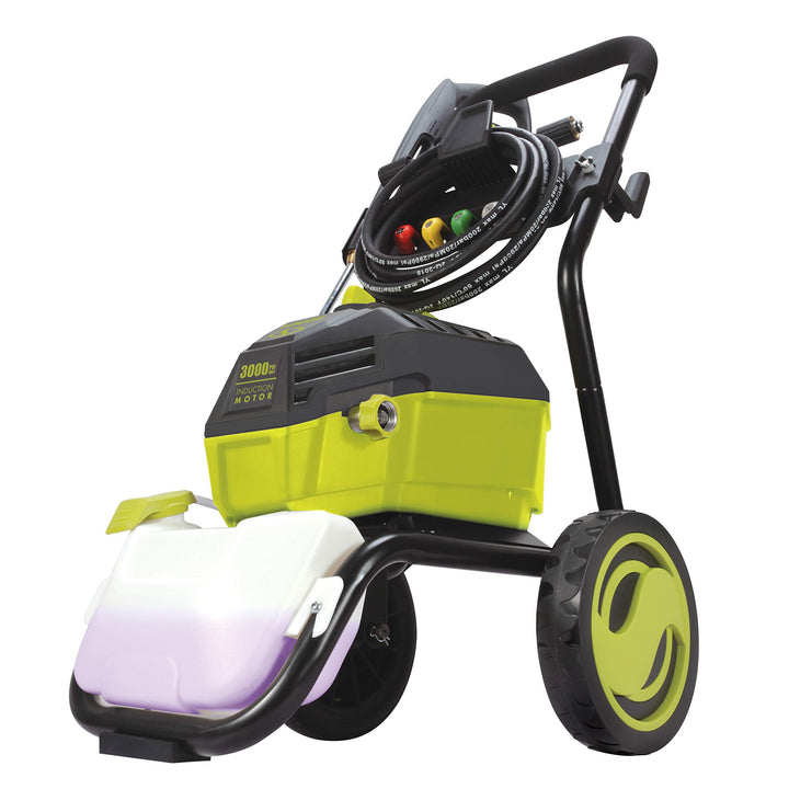 Restored Sun Joe SPX4600 3000 PSI MAX 1.30 GPM High Performance Induction Pressure Washer (Green) (Refurbished)