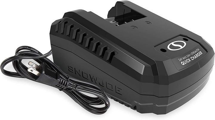 Snow Joe + Sun Joe 24V-5AMP | 24-Volt iON+ Bundle | W/ 5.0-Ah Battery and Quick Charger (Open Box)