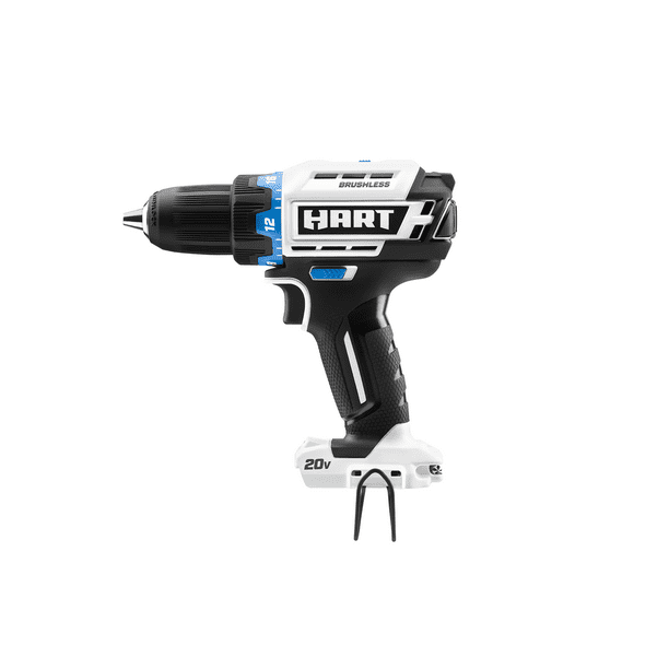 Restored HART HPDD25B | 1/2-inch Drill/Driver Kit & 10-inch Storage Bag | 20v Tool | Cordless | Brushless | 2Ah Lithium-Ion Battery (Refurbished)