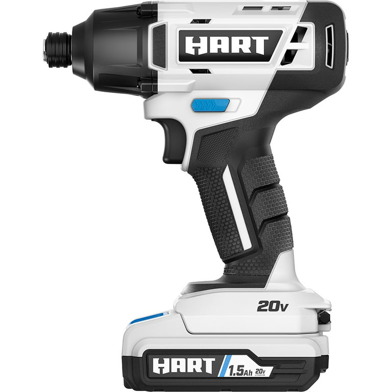 Restored Scratch and Dent HART 20-Volt Cordless Impact Driver Kit, (1) 1.5Ah Lithium-Ion Battery, Gen 2 (Refurbished)