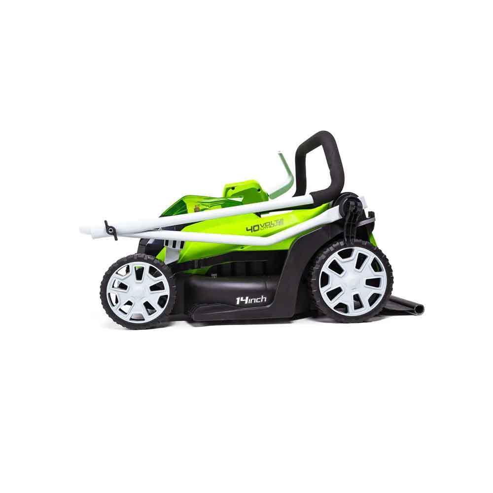 Restored GreenWorks 40-Volt 17-Inch Cordless Brushed Lawn Mower Kit (Refurbished)