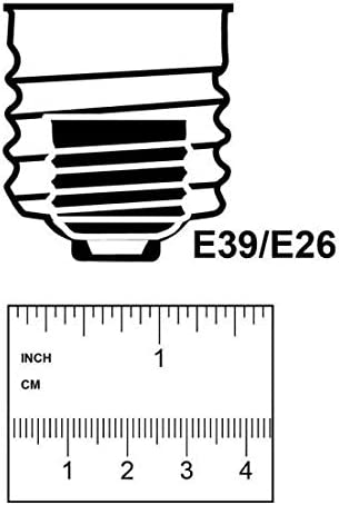Feit Electric 300-Watt Equivalent CFLNI Quad Tube E26 Base with Mogul Base Adapter Non-Dimmable CFL Light Bulb, Daylight 6500K