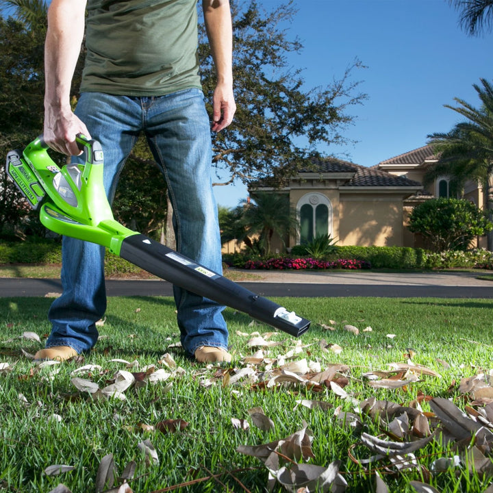 Restored Greenworks 1300302 G-MAX 40V 19" Lawn Mower and Blower Combo Lawn Kit (Refurbished)