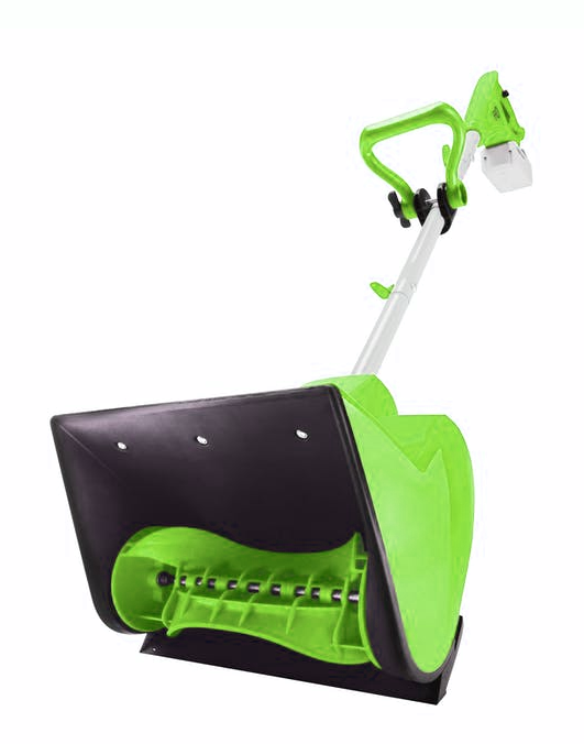 Restored SD Snow Joe 24V-SS11-XR 24-Volt iON+ Cordless Snow Shovel Kit | 11-Inch | W/ 5.0-Ah Battery and Charger Green (Refurbished)