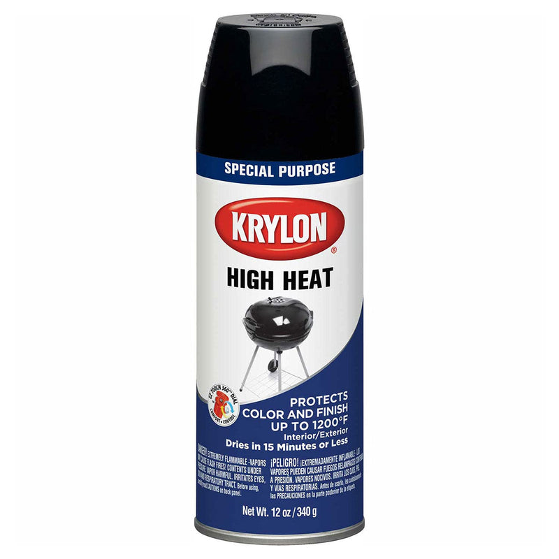 Krylon High Heat Paint Black - Lot of 6