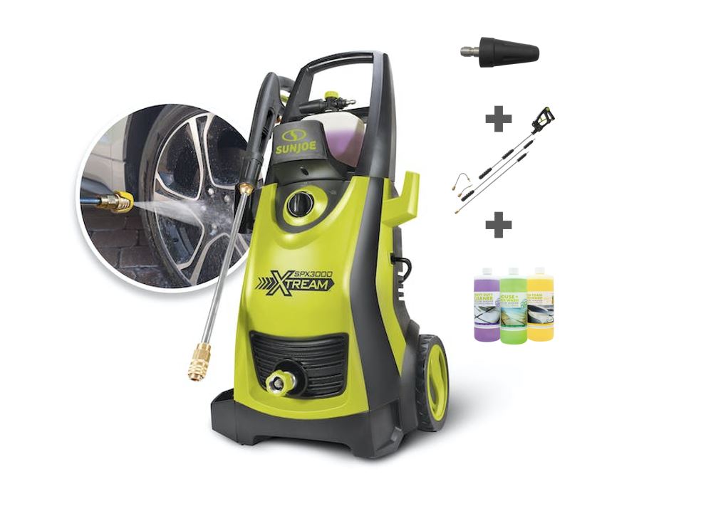 Restored Scratch and Dent Sun Joe SPX3000?-XT1-BV XTREAM Clean Electric Pressure Washer | 13-Amp | Best Value Bundle | XTREAM Triple Action Power (Refurbished)