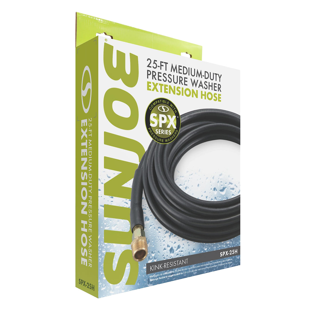 Restored Sun Joe SPX-25H 25' Universal Pressure Washer Extension Hose for SPX Series and Others (Packaging may vary) , Black (Refurbished)