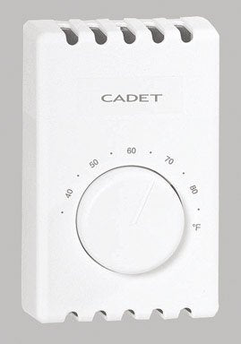 Cadet+Thermostat+Wall+Mount+120%2f208%2f240+V+22+A+1+Pole+White+Ul