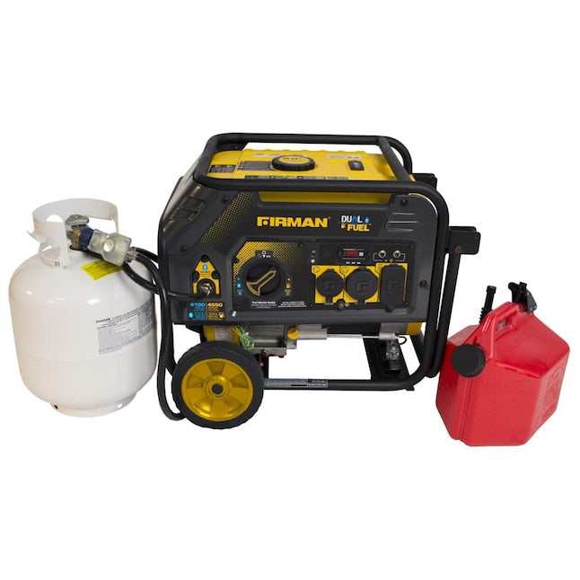 Firman H03651 3650W Gas 3300W LPG Electric Start Gas or Propane Dual Fuel Generator CARB and CETL CERTIFIED [Remanufactured]