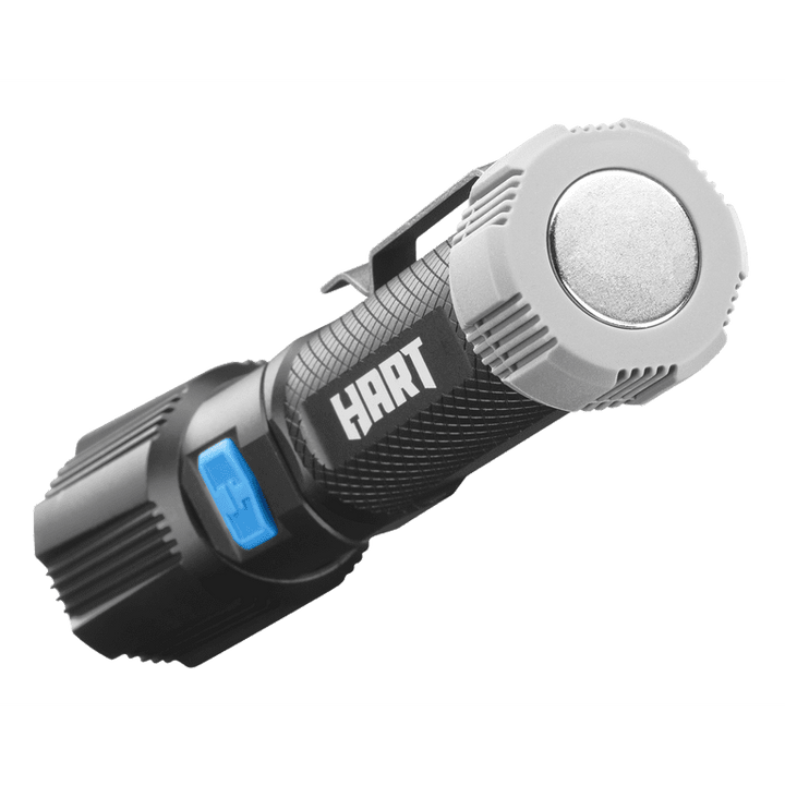 Restored HART Rechargeable LED Pivoting Flashlight, 500 Lumens, Magnetic Base (Refurbished)