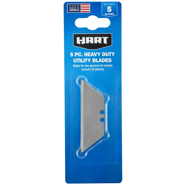 Restored HART 5-Piece Heavy Duty Utility Knife Blade Set (Standard-Size Blades) (Refurbished)
