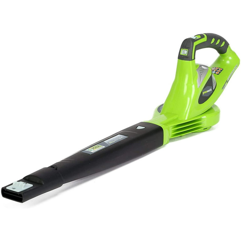 Restored Greenworks 40V 135 CFM Cordless Leaf Blower/Sweeper, Battery Not Included, 24282 (Refurbished)