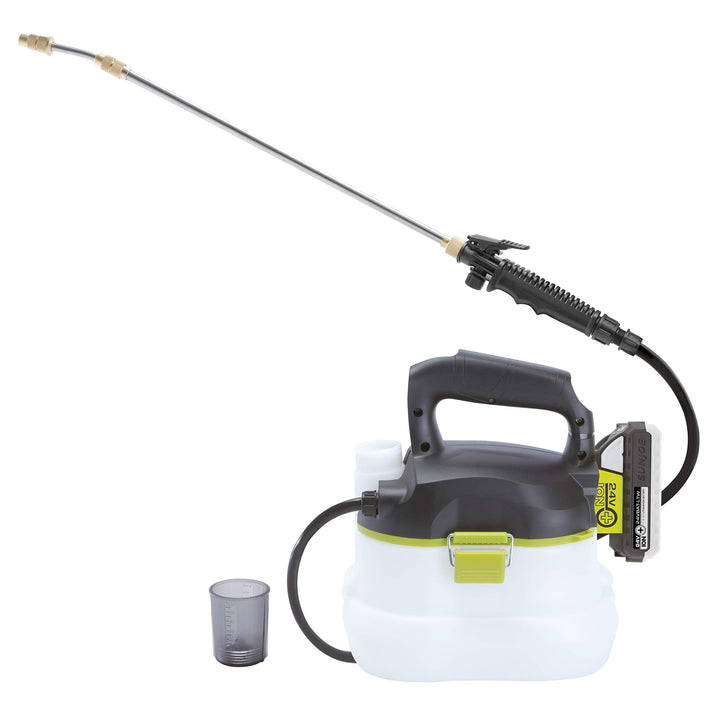 Restored Sun Joe 24V-GS-LTW 24-Volt iON+ Multi-Purpose Chemical Sprayer Kit | W/ 1.3-Ah Battery and Charger (Remanufactured)