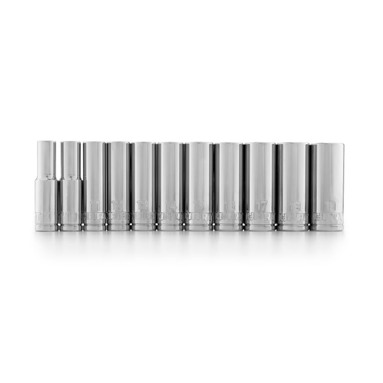 Restored Scratch and Dent HART 11pc 3/8" Deep Socket Set, Metric Sockets (Refurbished)