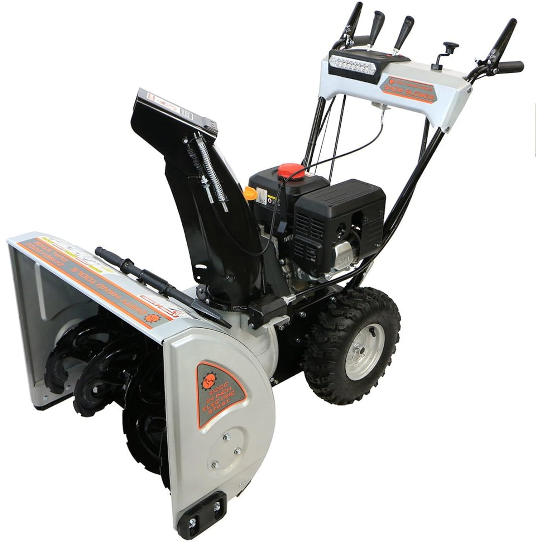 Restored Scratch and Dent Dirty Hand Tools 106371 - Self-Propelled, Dual Stage, 212cc Loncin Engine, 24" Snow Blower (Refurbished)